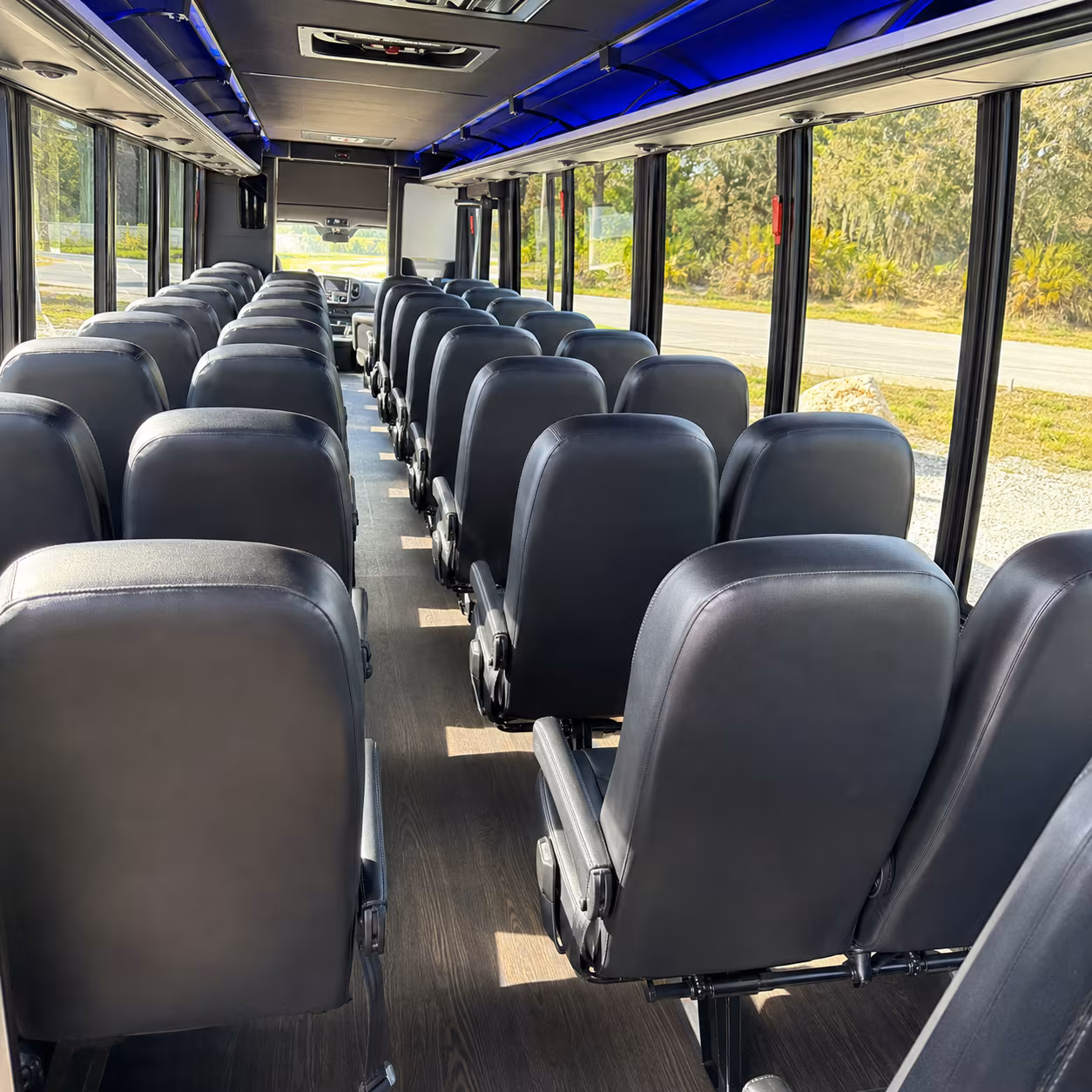 airport transfer buses for wedding guests flying into sanford and orlando