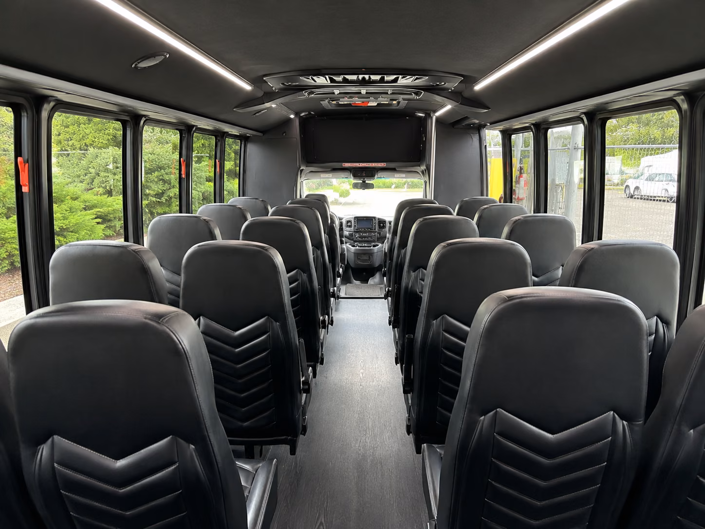 sanford 15 passenger minibus interior