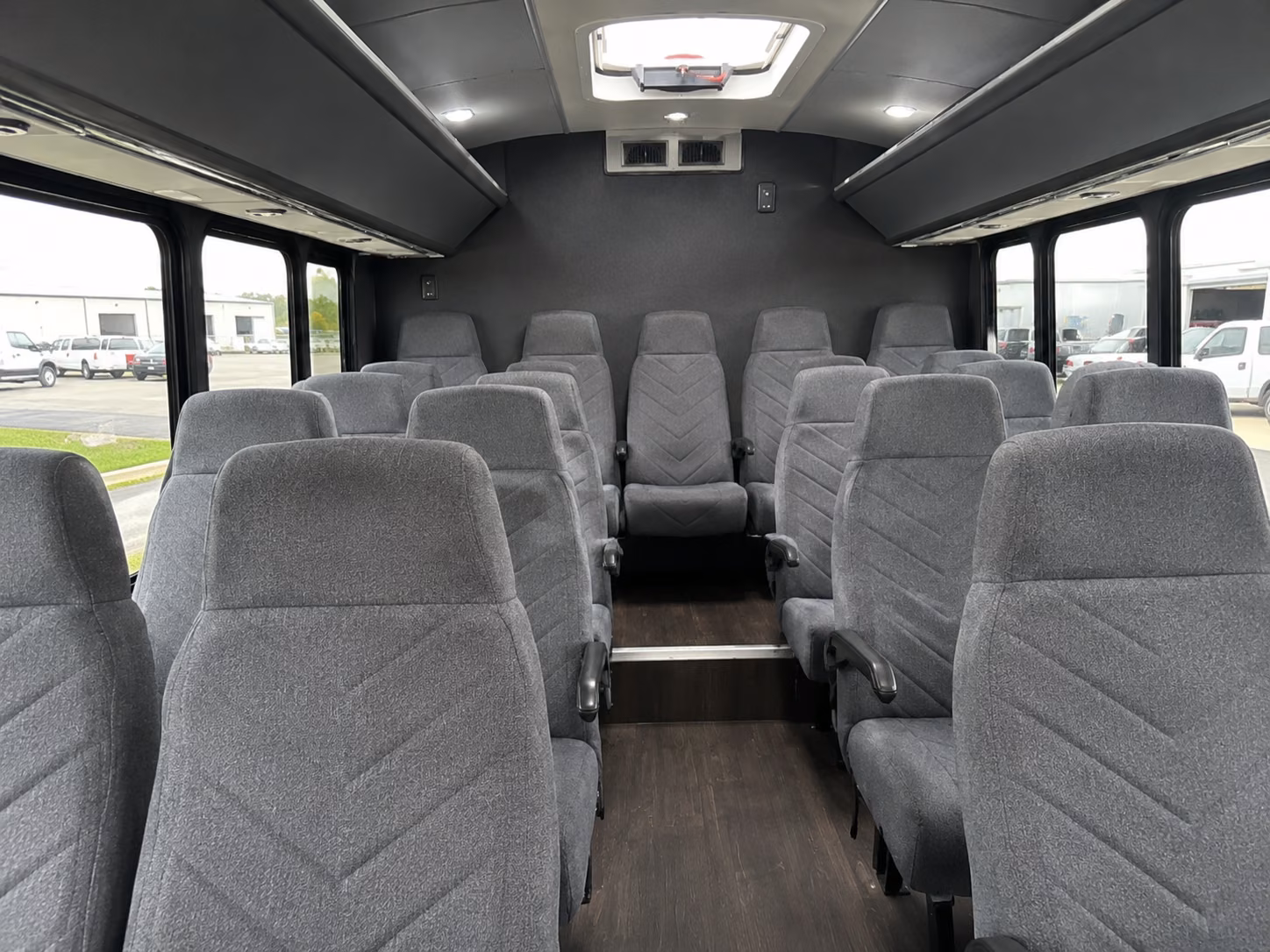 sanford 18 passenger minibus inside