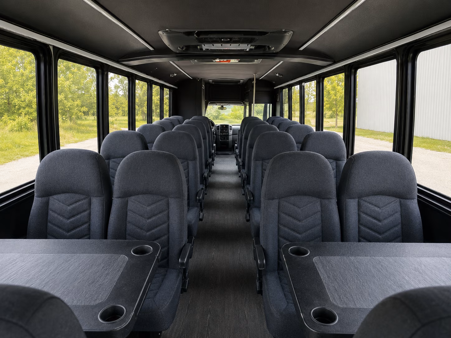 sanford 20 passenger minibus interior