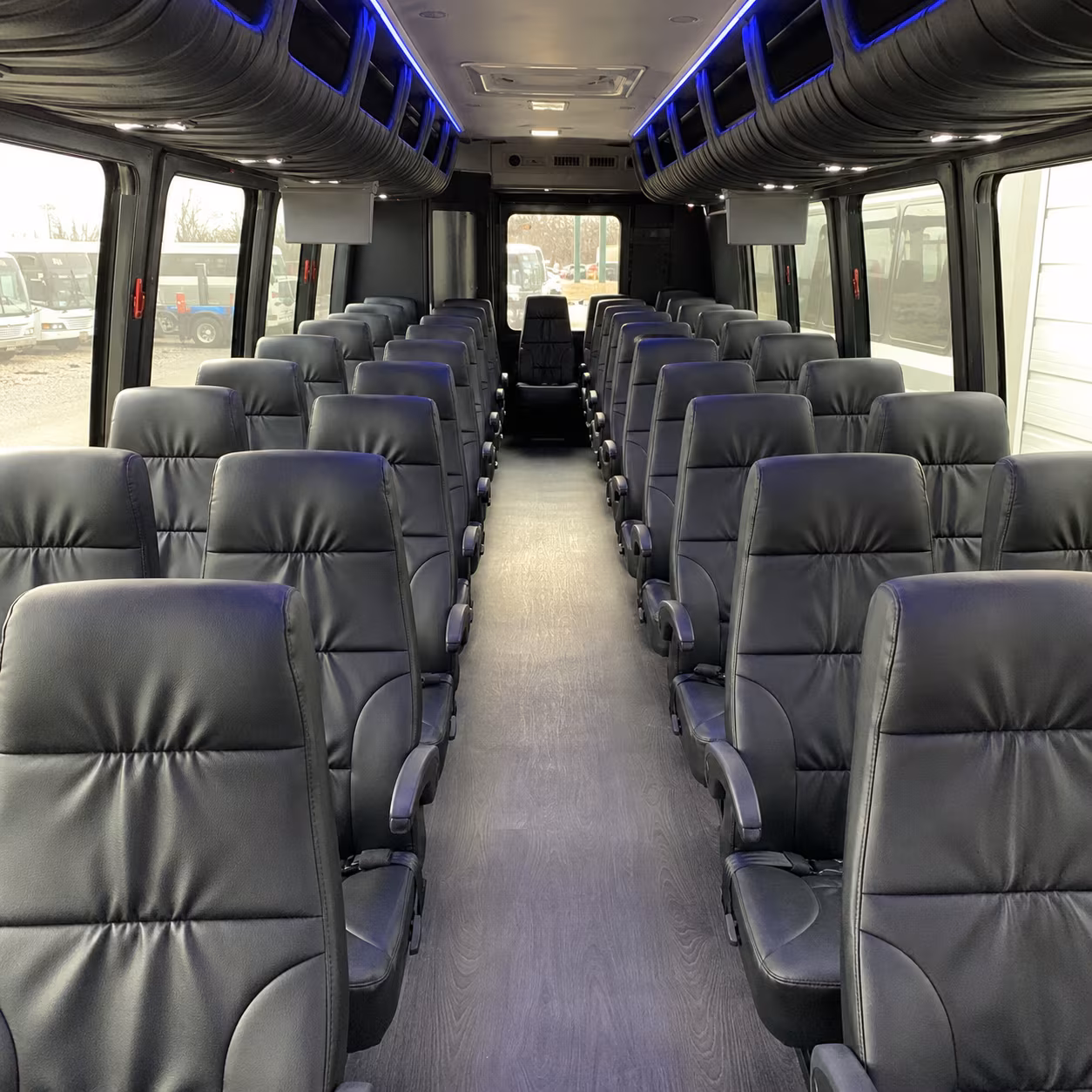 sanford 25 passenger minibus inside