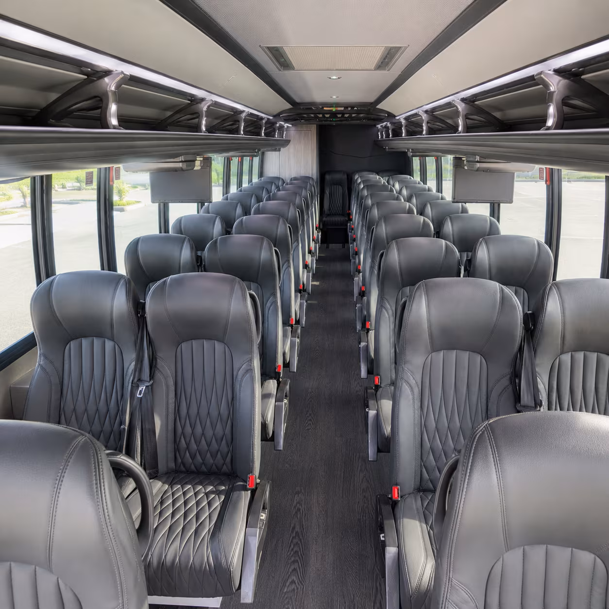 sanford 28 passenger minibus interior