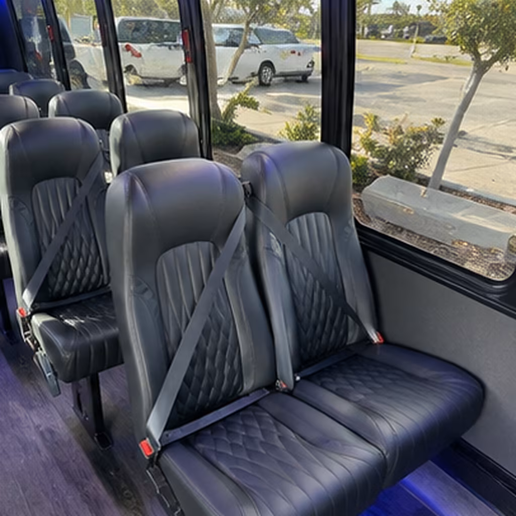 sanford 30 passenger minibus interior