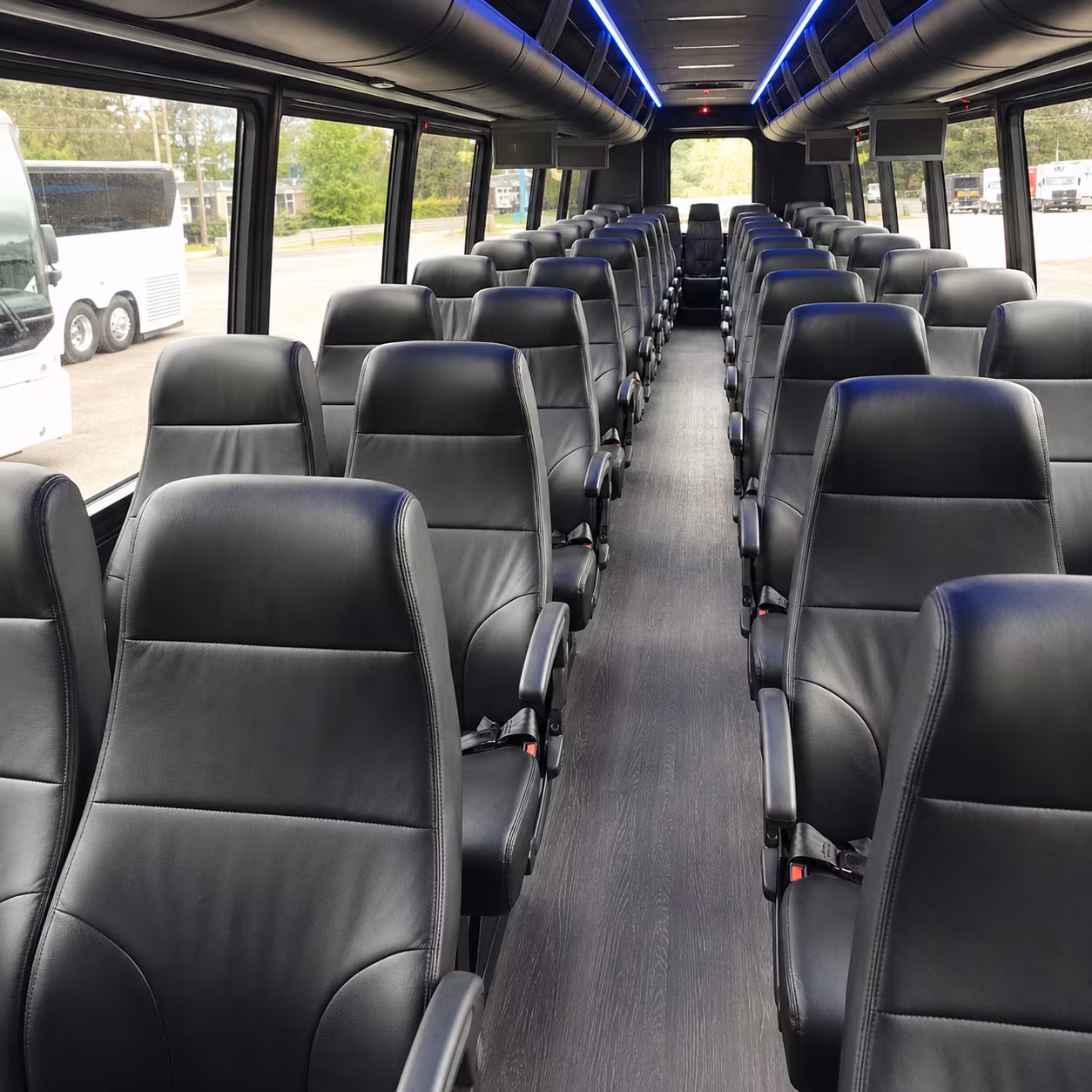 sanford 35 passenger minibus interior