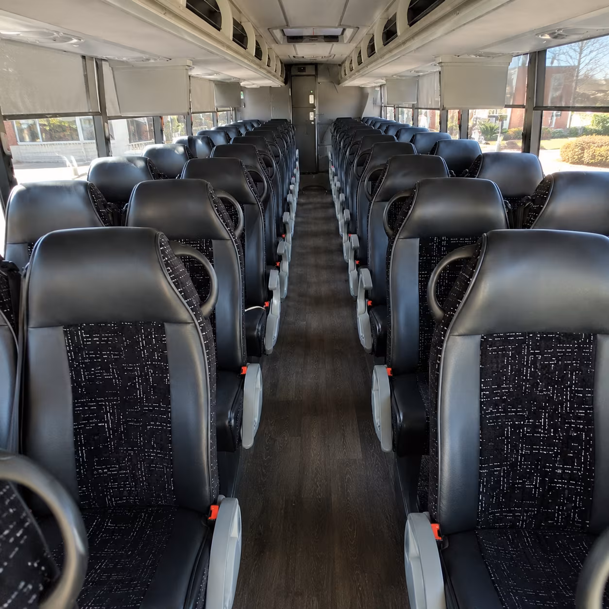 sanford 56 passenger charter bus inside